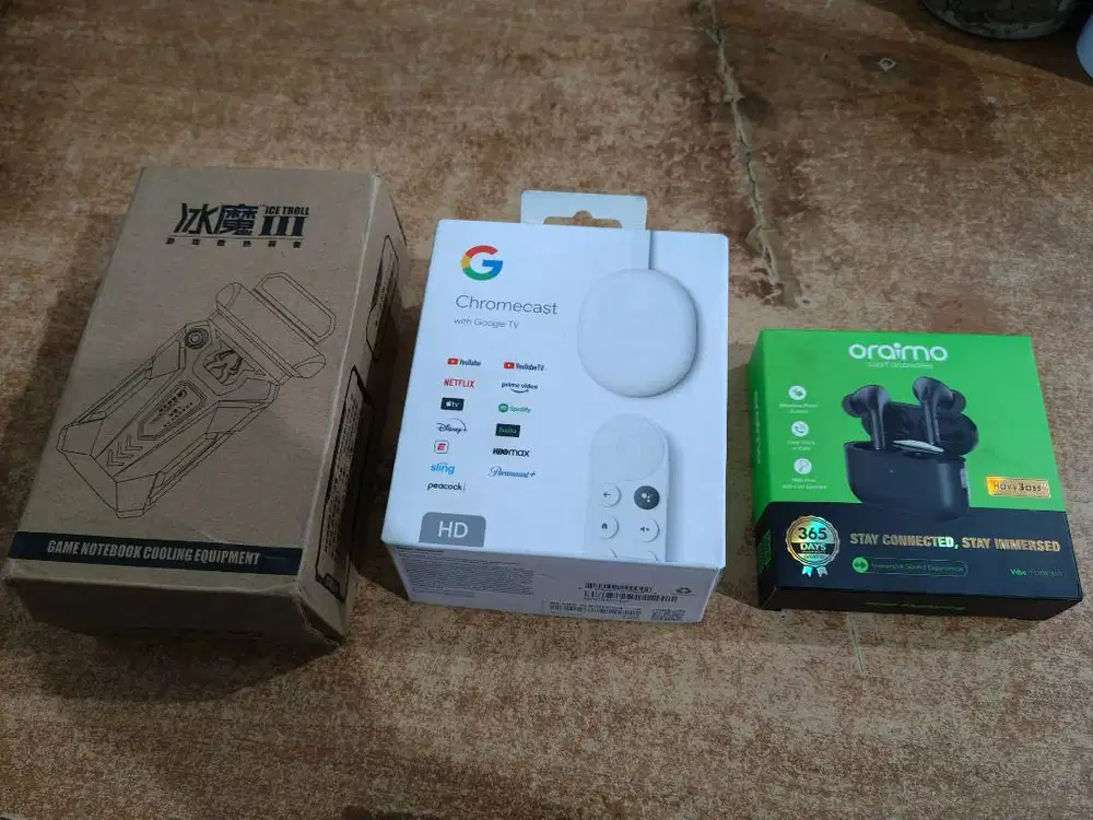 Google Chromecast With Google TV (HD) Original Fullset Second Like New