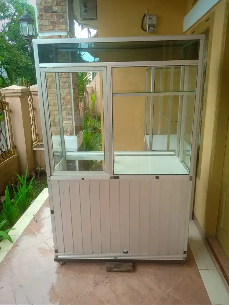 Gerobak / etalase Alumunium