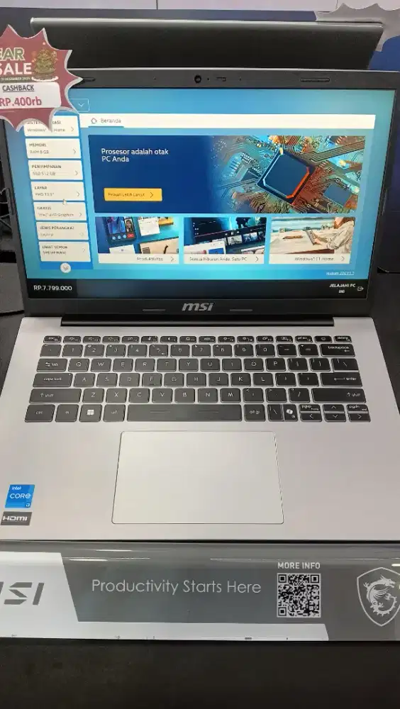 Promo cicilan laptop MSI