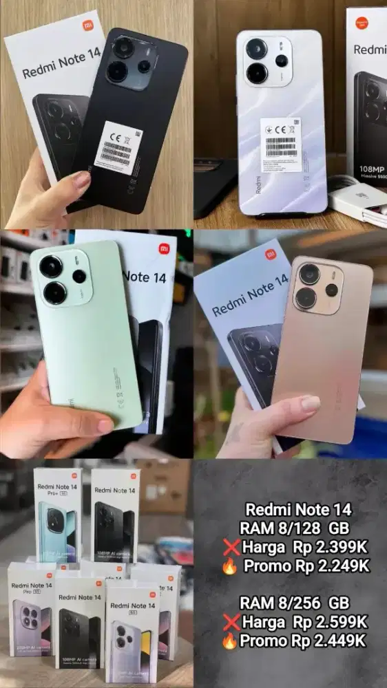 REDMI NOTE 14 8/128 8/256 PROMO HANDPHONE TERMURAH DIJOGJA