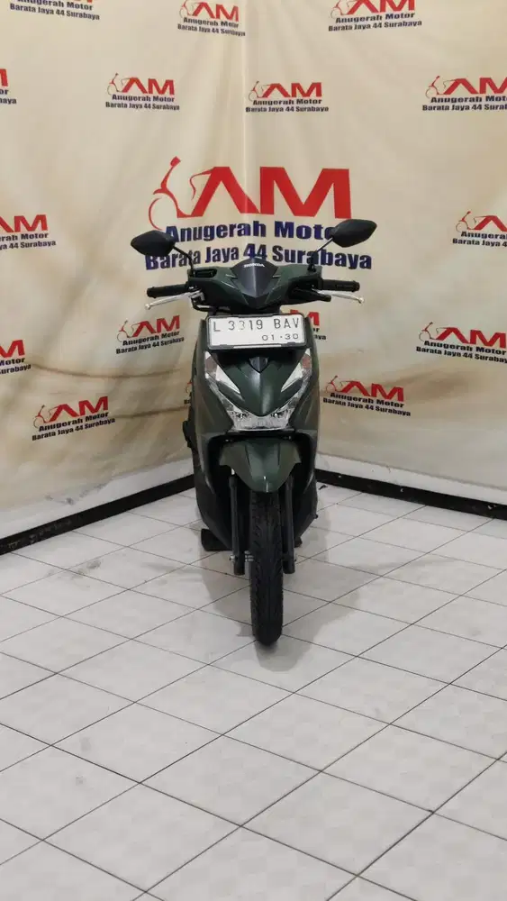 Km 6 Ribu Beat Deluxe Iss Keyless Tahun 2024 hijau doff