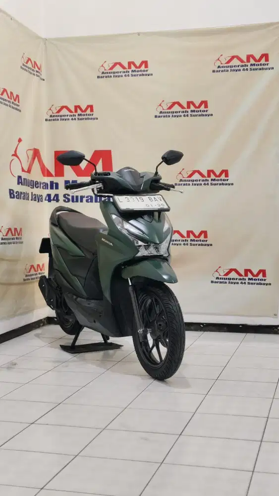 Istimewa Km 6 Ribu Beat Deluxe Iss Keyless Tahun 2024 hijau doff