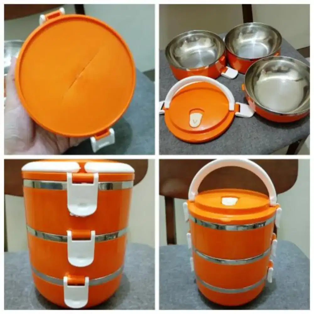 Rantang Makanan 3 Susun Stainless