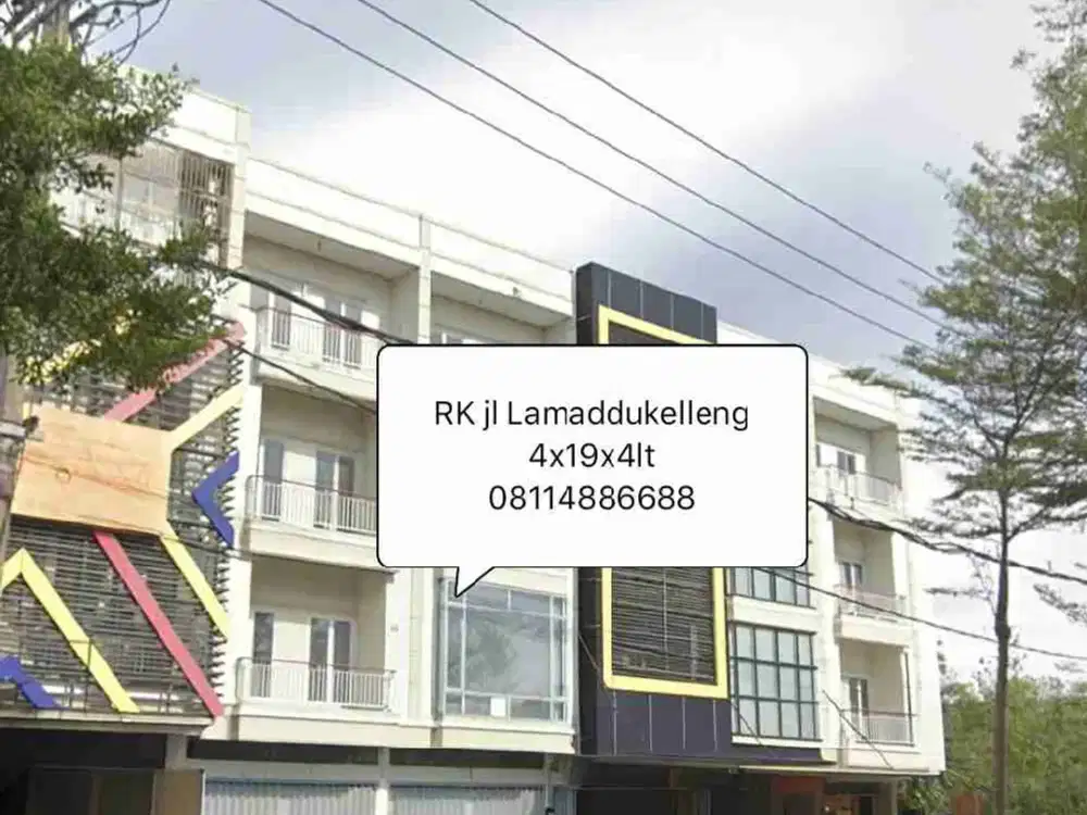 Ruko Jl Lamaddukelleng dekat Pantai Losari Hasanuddin