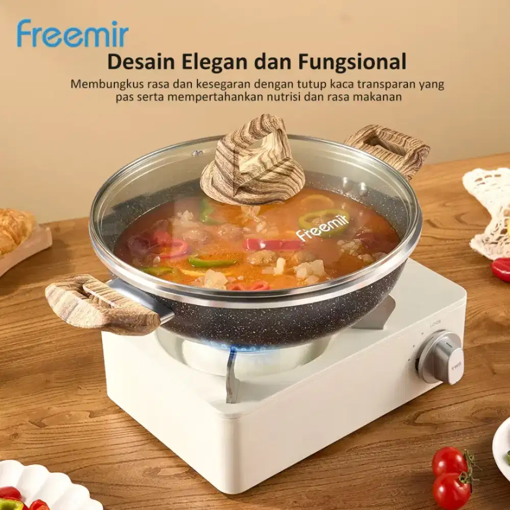 Panci wokpan granit coating freemir