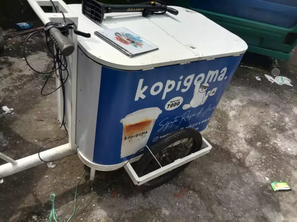 Jual gerobak sepeda kopi