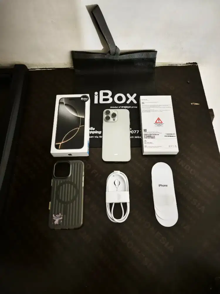 Iphone 16 Pro Max 256gb Natural titanium IBOX Gdn resmi BH 100%