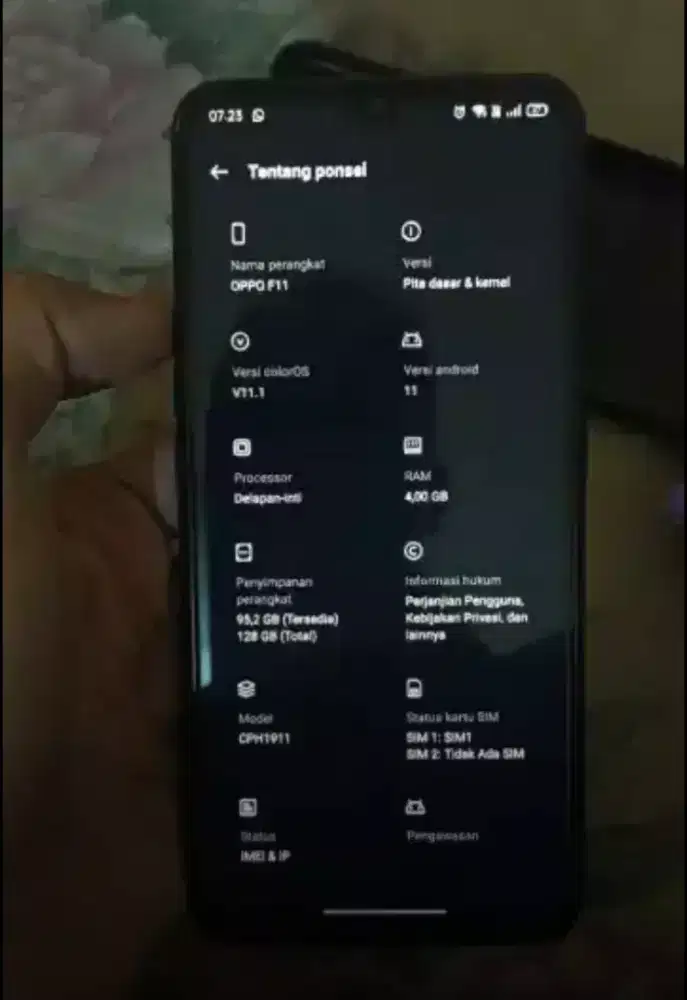 Oppo f11 4/128 hp + casan