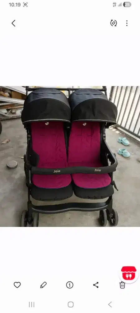 Stroller Joie Meet Aire Twin Uv Protection Fullset