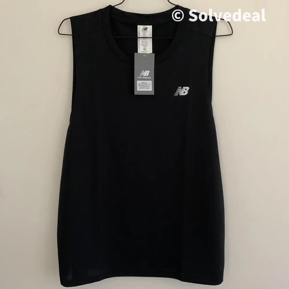 New Balance Sport Mens Tank Black - Original Baru