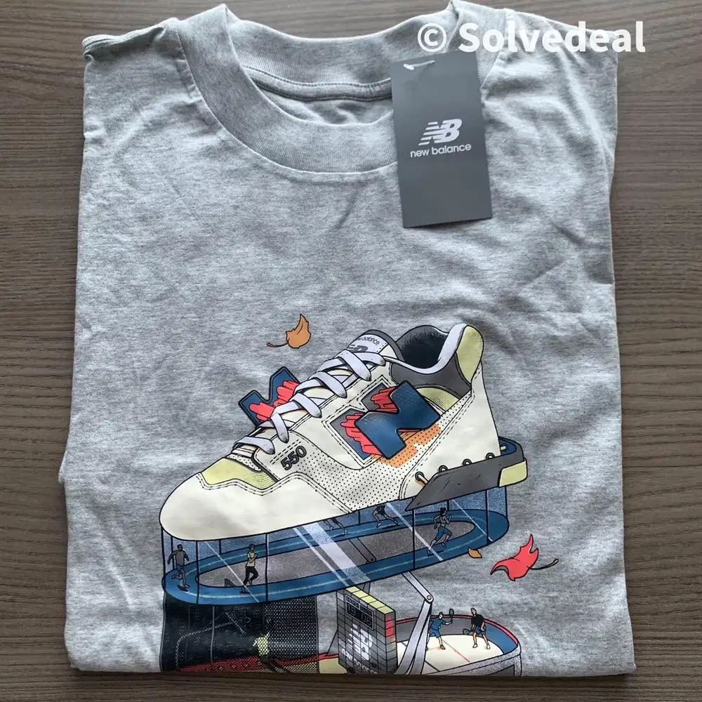 Kaos New Balance Fitness Center Mens Tshirt Grey - Original Baru