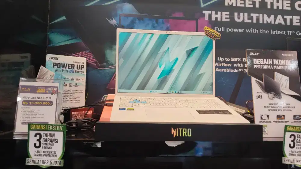 Laptop Acer Nitro Lite Laptop Gaming Promo Spesial Christmas di KLA