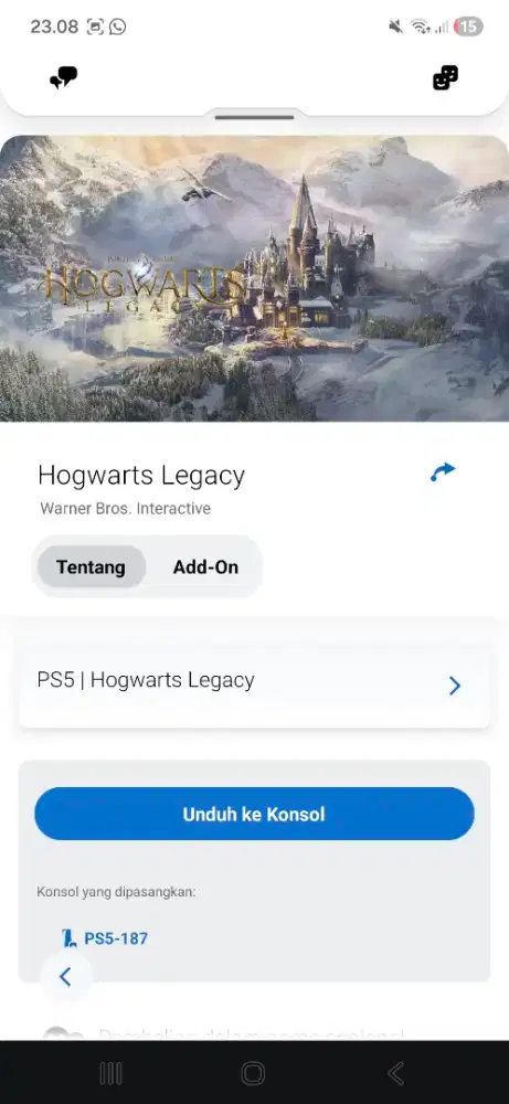 Game PS5 FC25, Hogwarts Legacy, It Takes Two, Farcry 6 & Fallout 4