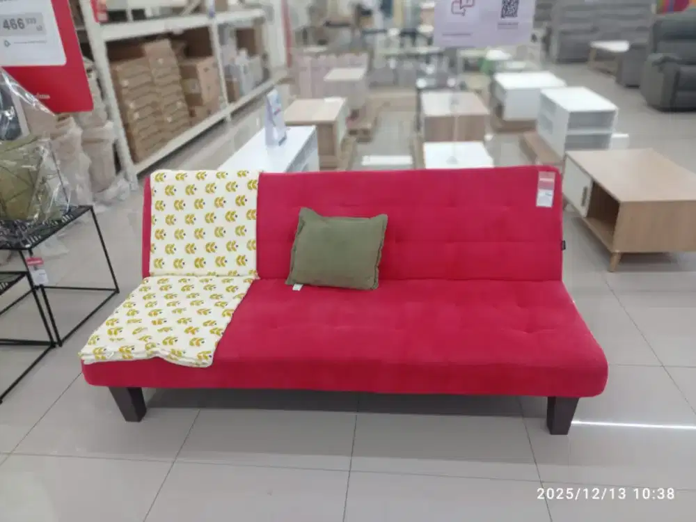 Obral sofa bed fabric murah