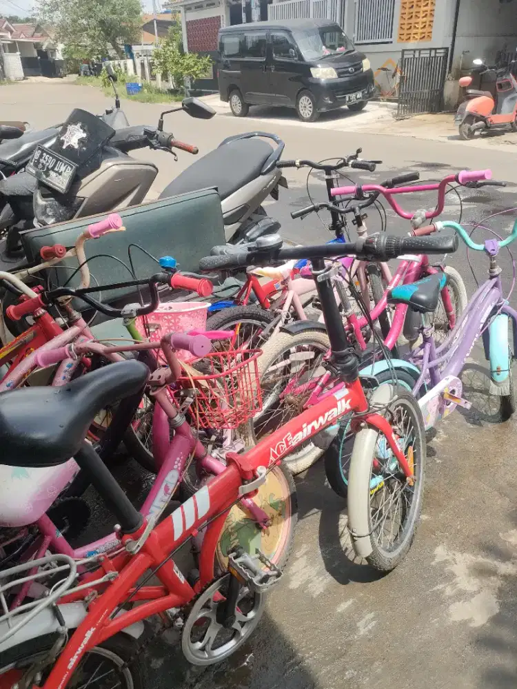 Jual sepeda anak Ring 16+18+20+24 harga 200rb -300rb semua normal