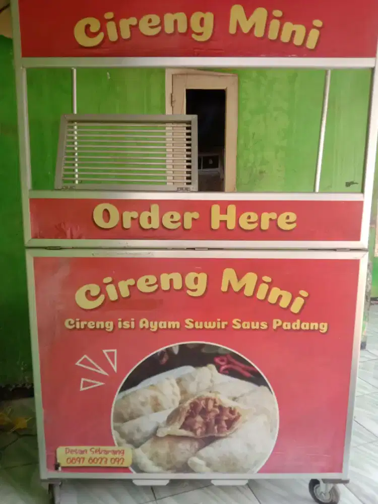 JUAL GEROBAK ALUMINIUM UNTUK JUALAN