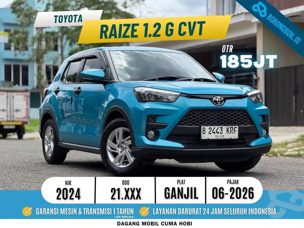 SUV Super Irit | Toyota Raize 1.2 G Metik 2024 Biru