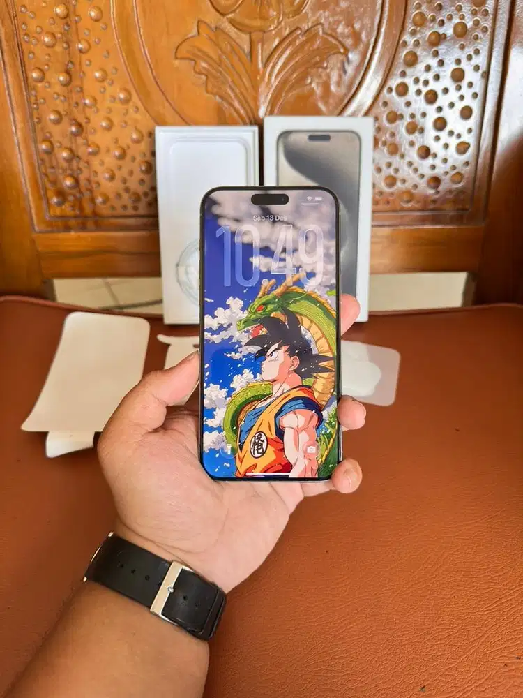 iPhone 15 Pro Max Natural Titanium 256 GB Ex BliBli Resmi iBox Digimap