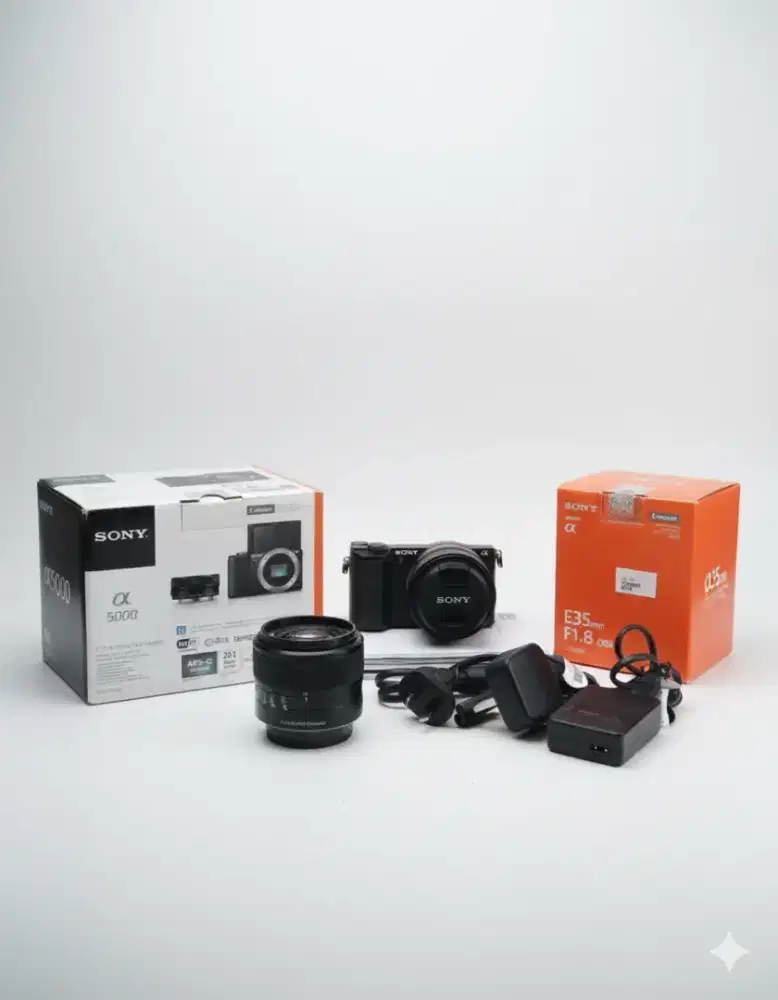 Jual Sony A 5000 + Lensa E 35 Harga 5,5 JT