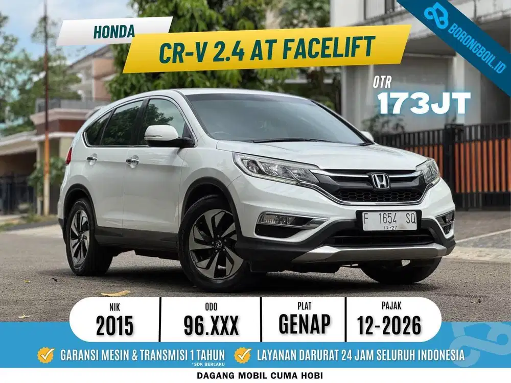 SUV Super Nyaman | Honda CRV 2.4 Facelift Metik 2015 Putih