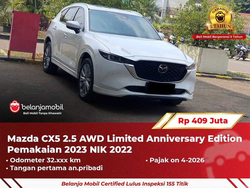 [GARANSI 5 TH] Mazda CX5 CX-5 CX 5 AWD Anniversary Edition 2022/2023