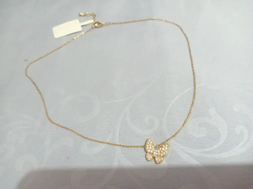 Kalung Lapis Emas 18k & Silver 925 Mutiara