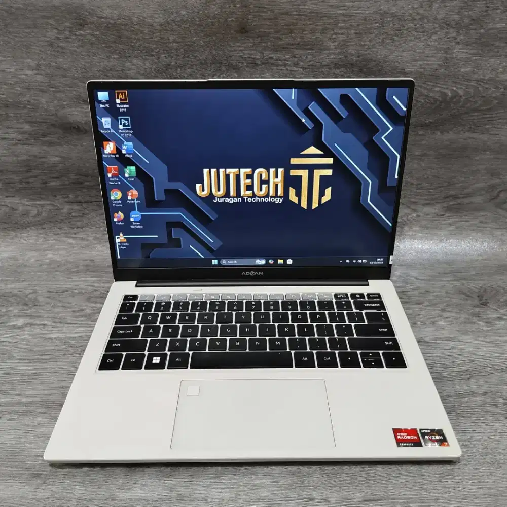 Laptop Advan Work plus AMD Ryzen7 Slim RAM 16 GB Siap Pakai