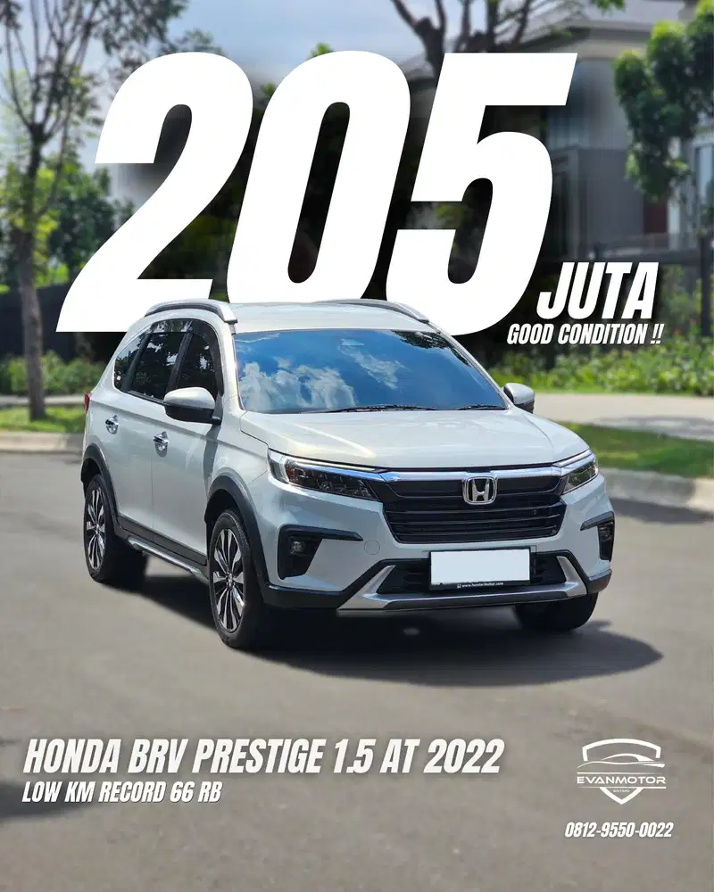 BRV PRESTIGE SENSING 1.5 AT 2022 SUPER ISTIMEWA !!