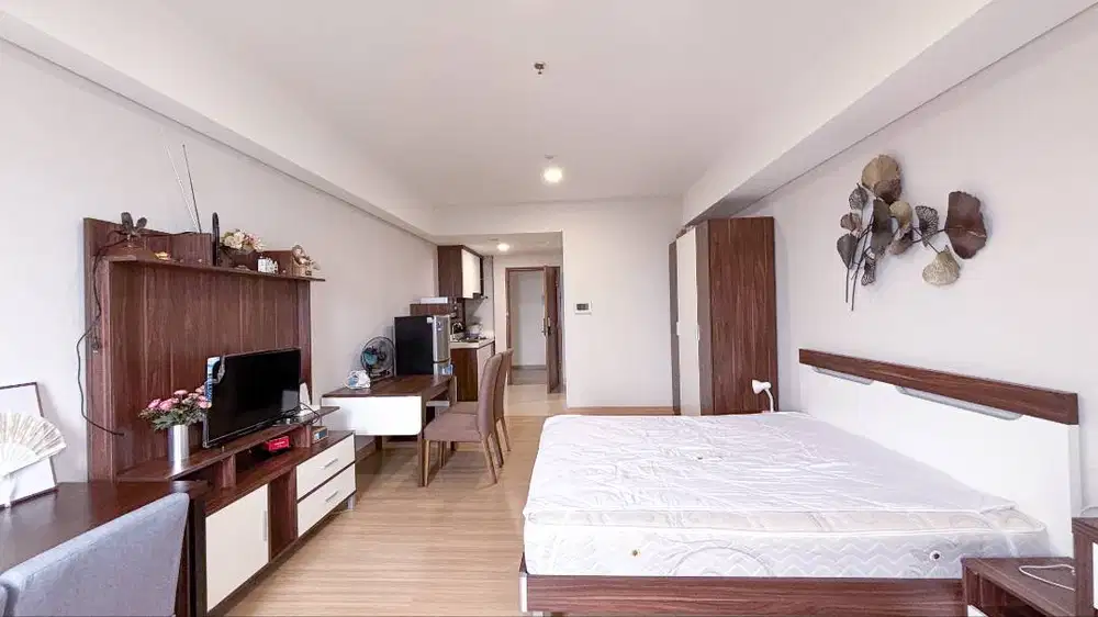Sewa Apartemen Skandinavia Tipe Studio Fasilitas Lengkap Premium