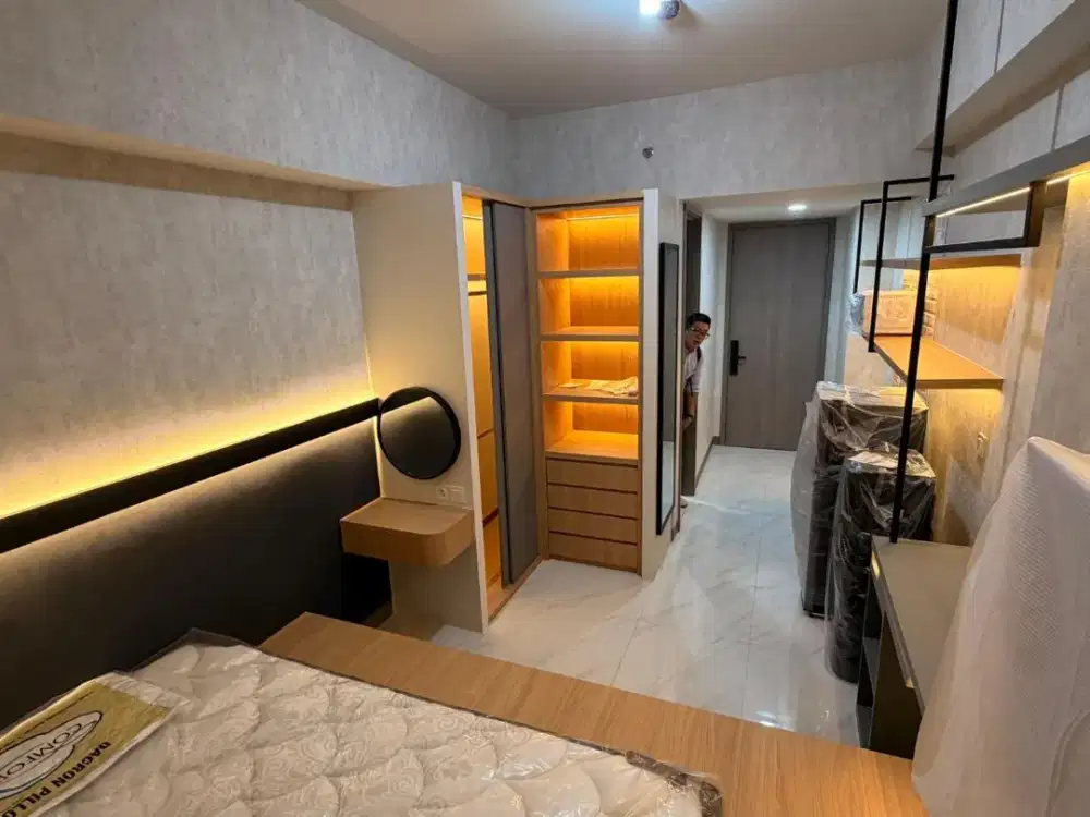 Disewakan Full Furnish Apartemen Pakuwon Tower Amor Lt 5 dekat LRT MRT REVO BEKASI KOTA