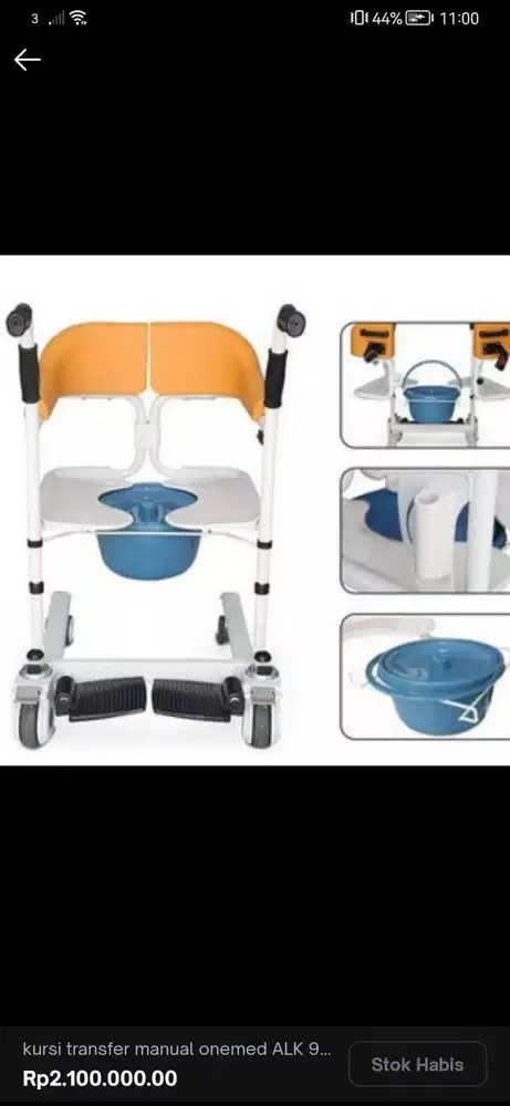 Kursi roda serba guna untuk orang sakit