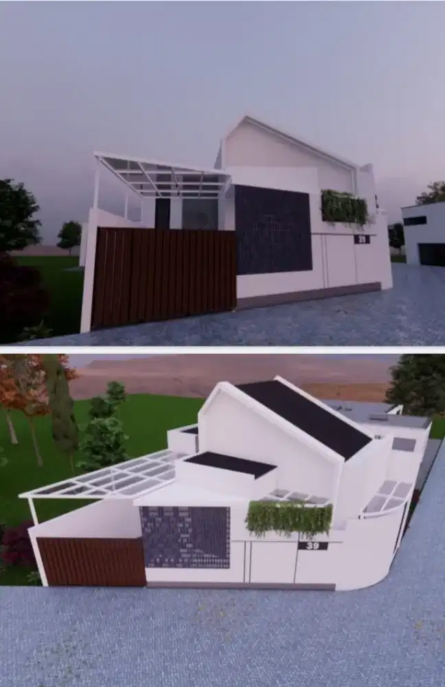 Rumah dijual modern minimalis