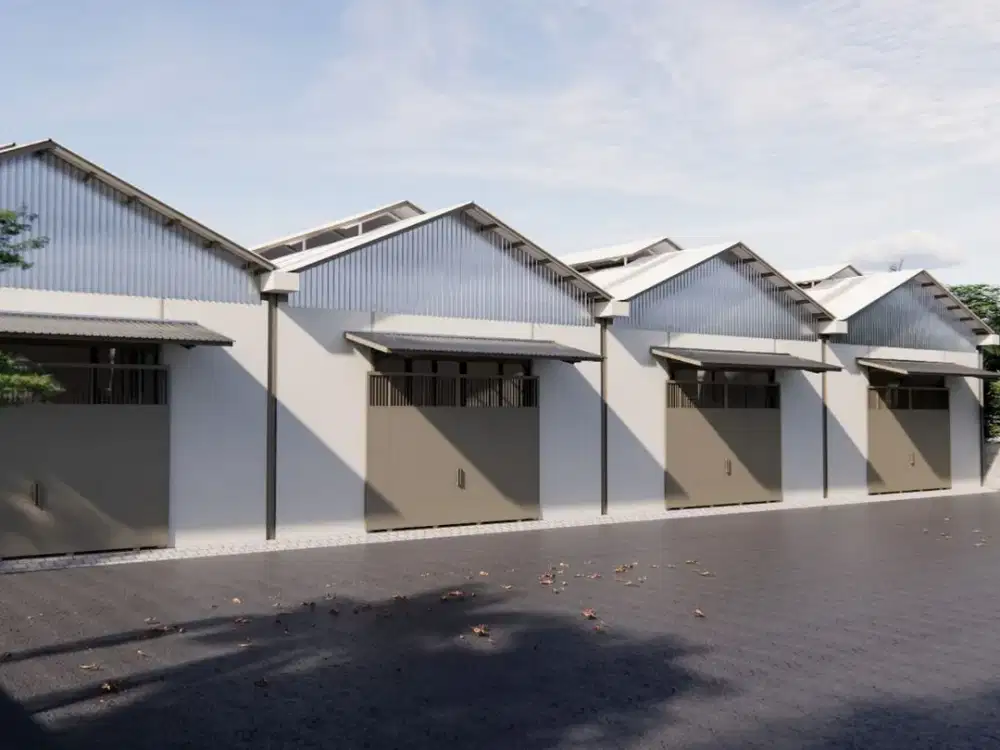 Gudang Baru Plus Ada Kantor Disewakan, di Mahendradatta, Denpasar Area