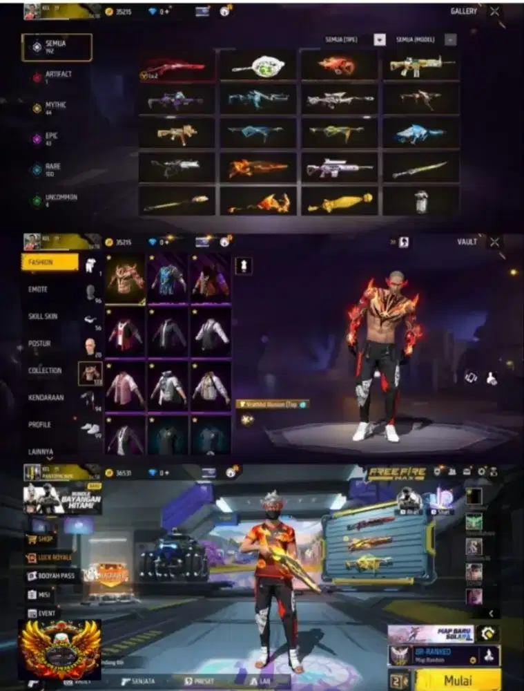 JUAL BELI AKUN FF AMANAH