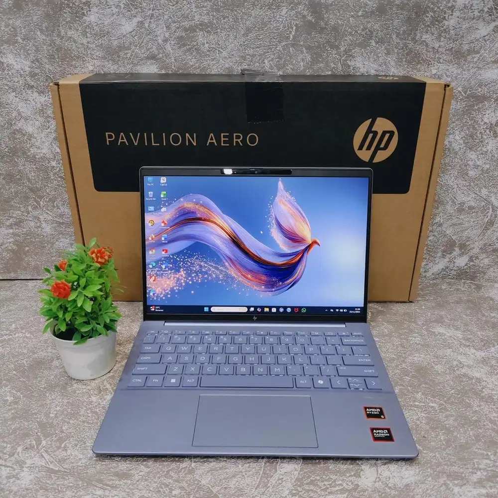 Laptop Hp Paviliun Aero13 AMD Ryzen 5-8640U 16/512GB Garansi resmi