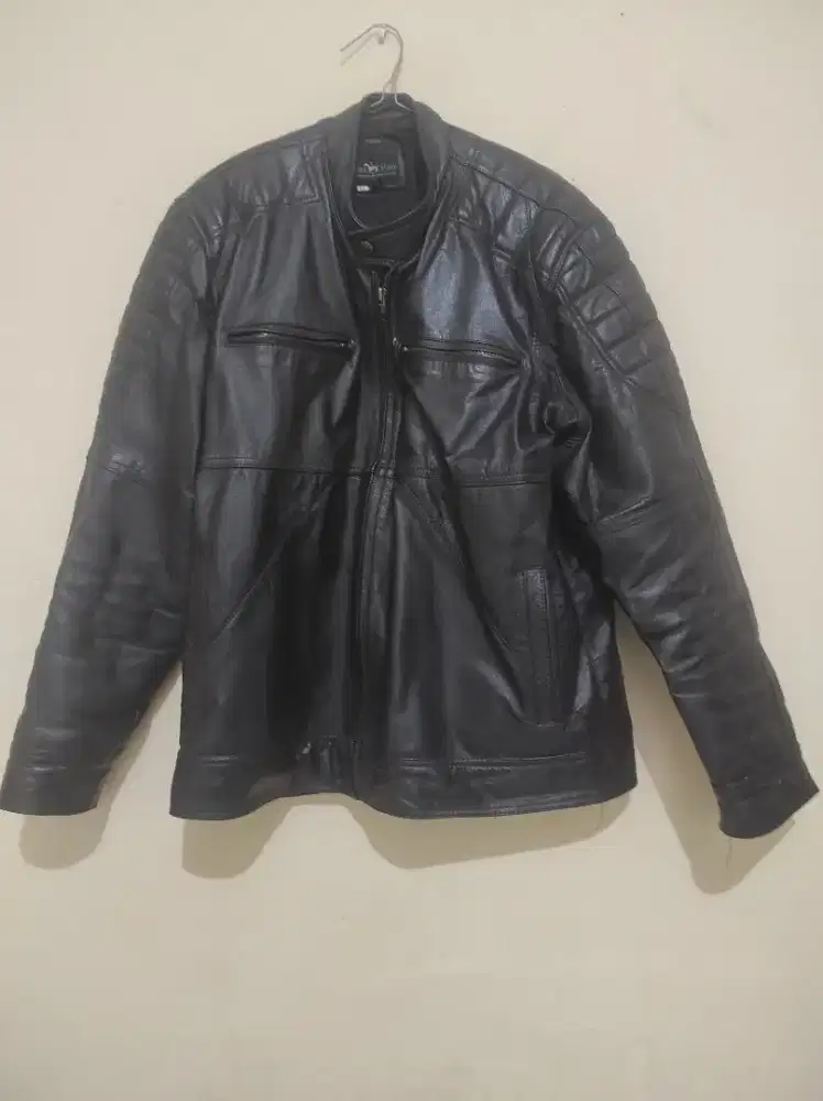 JAKET KULIT ASLI 100% PRIA Like new