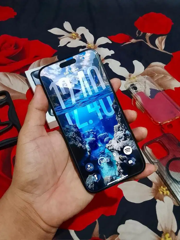 Apple iPhone 15 Pro Max 256GB Blue Titanium Original Resmi