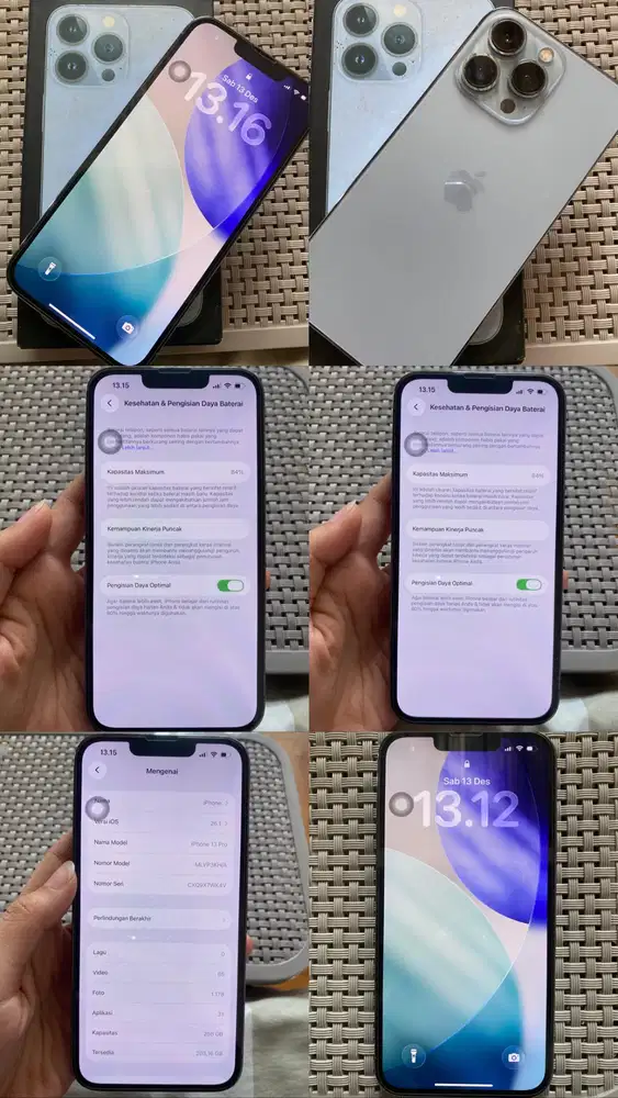 iPhone 13 Pro 258 GB Siera Blue Inter All op