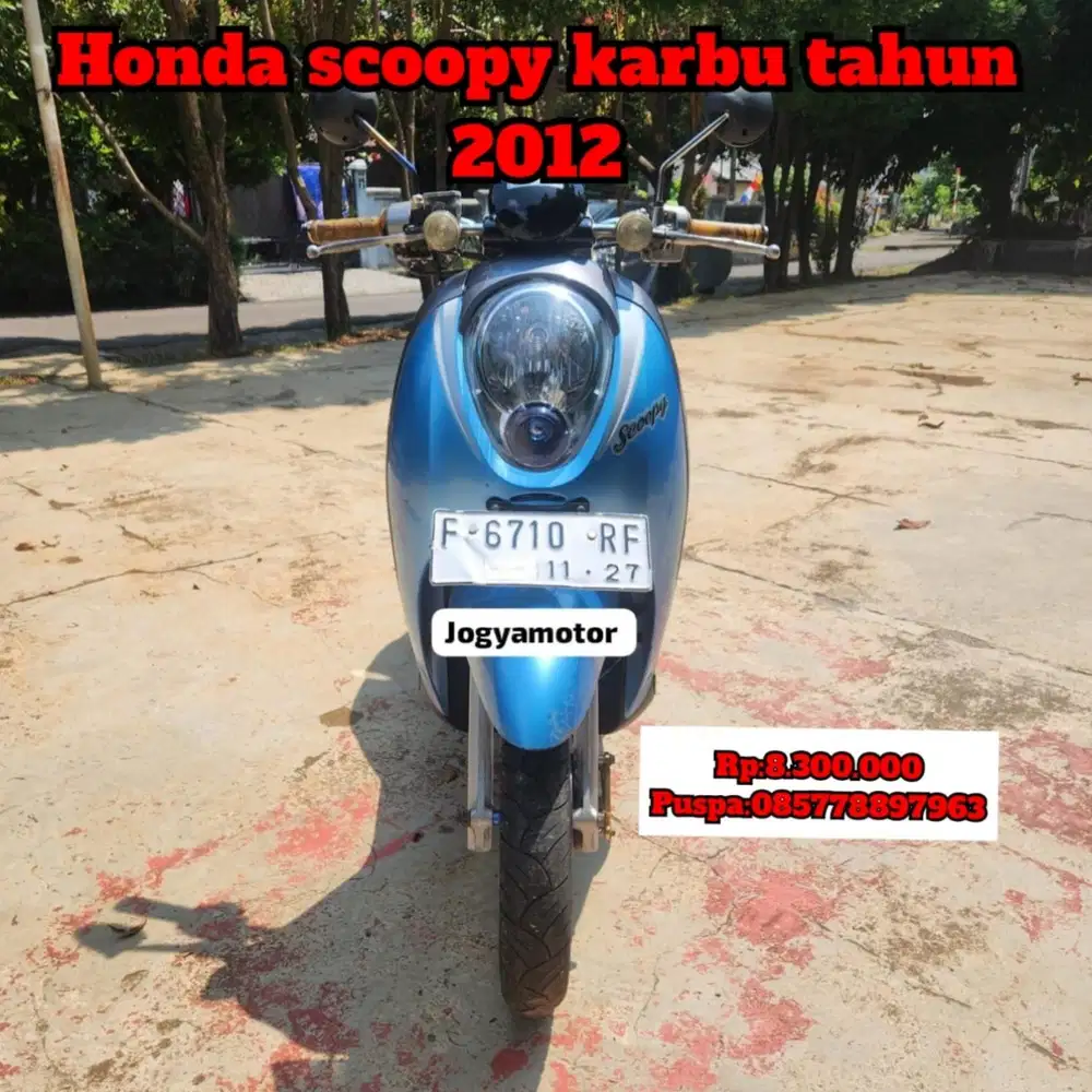 (B) honda scoopy karbu 2012
