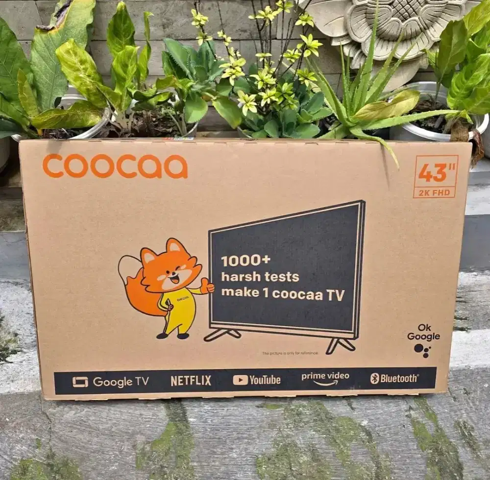 Tv coocaa 43 google tv baru youtube netflix