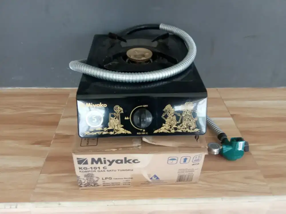 Kompor Gas 1 Tungku Miyako Mulus Like New