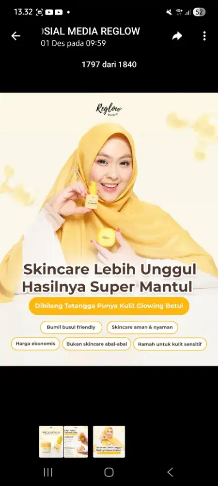 Jual satu pake skincare