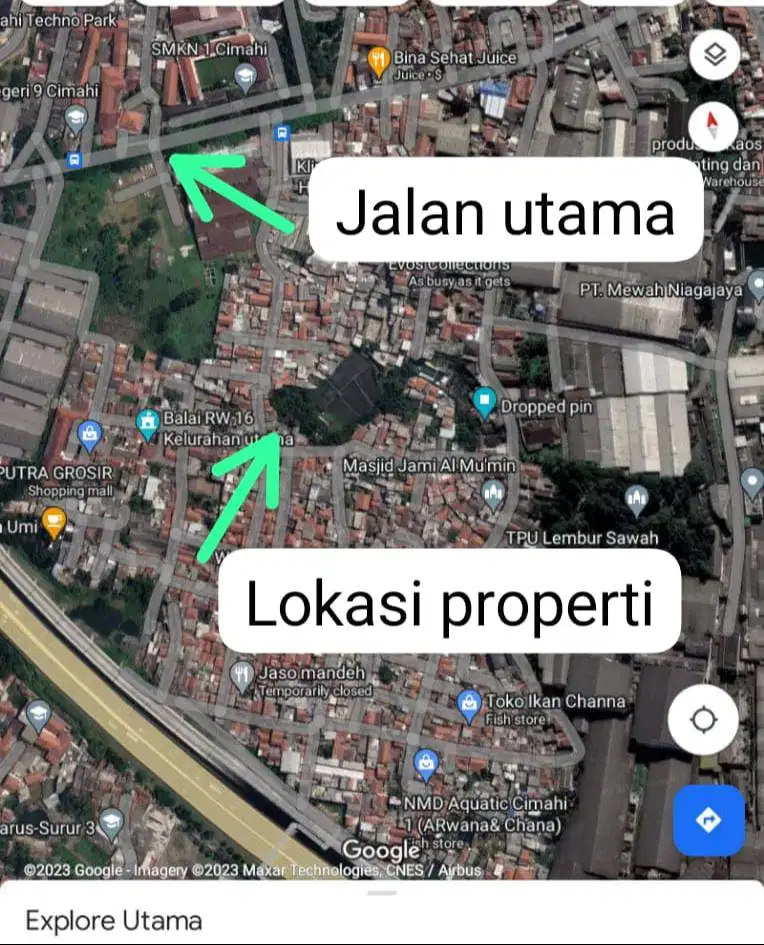 PROPERTI STRATEGIS, DEKAT JALAN UTAMA DAN GERBANG TOL