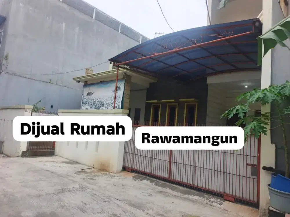 RUMAH DIJUAL – RAWAMANGUN KOMPLEK PERHUBUNGAN