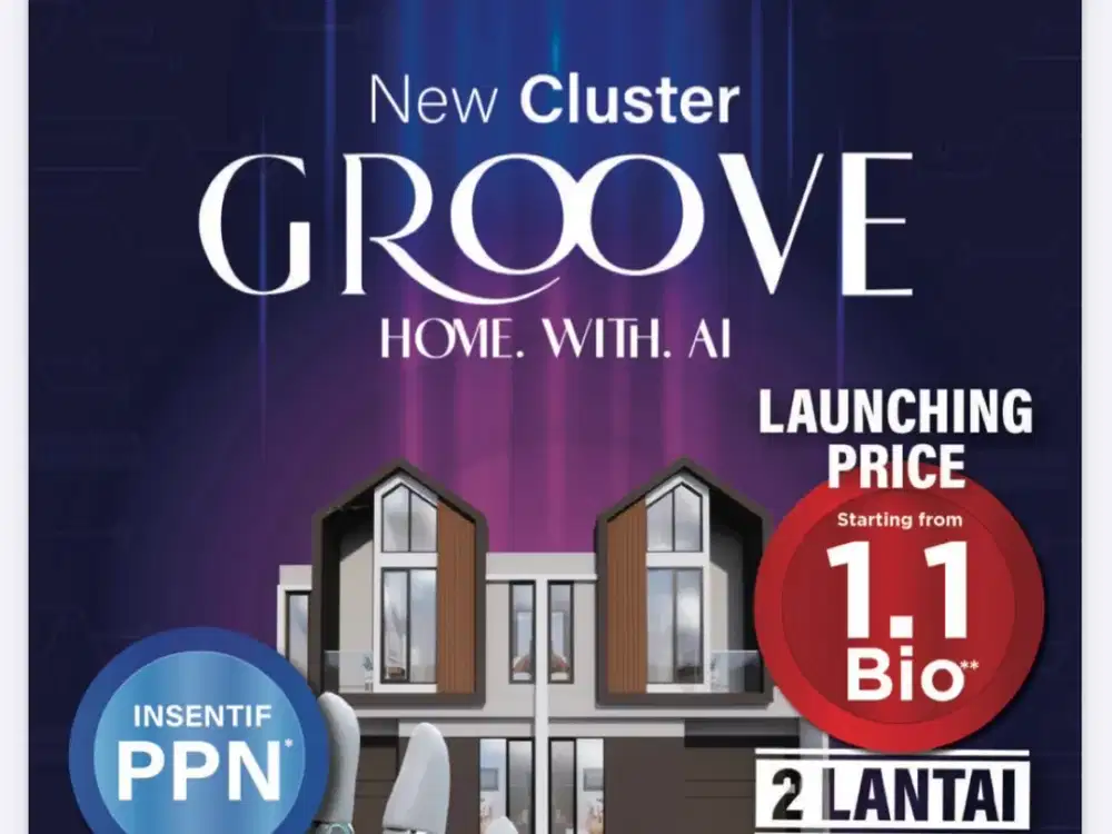 dijual cepat cluster Groove Fortune Graha Raya