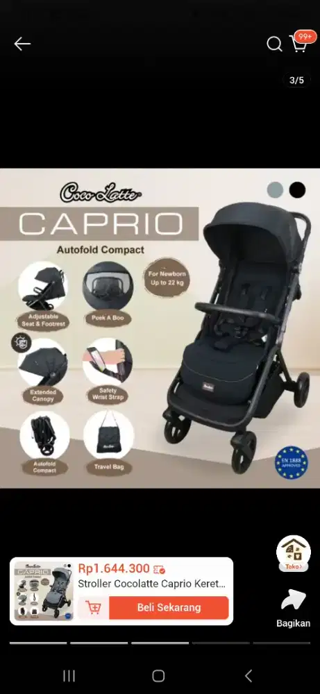 Stroller Cocolatte Caprio