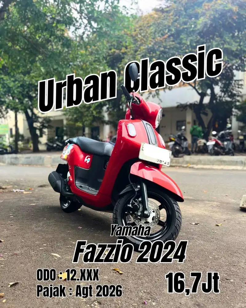 Yamaha Fazzio Merah Mulus 2024