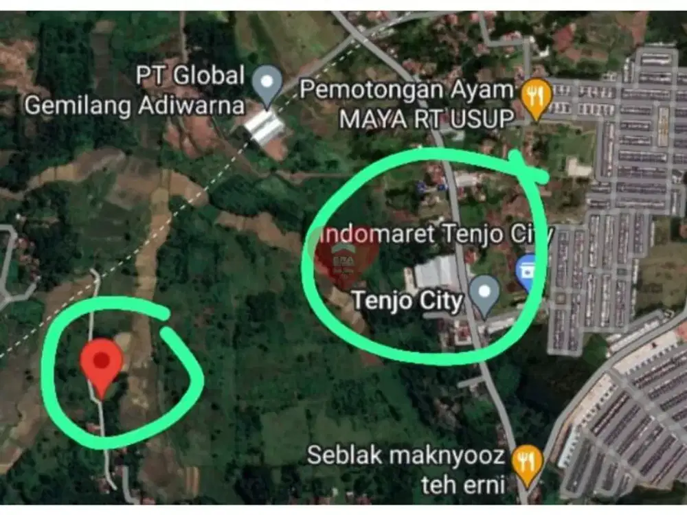Tanah dekat Perumahan Tenjo City di Tenjo Bogor