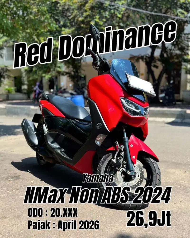 Yamaha NMax Merah Glossy Mulus Like New 2024
