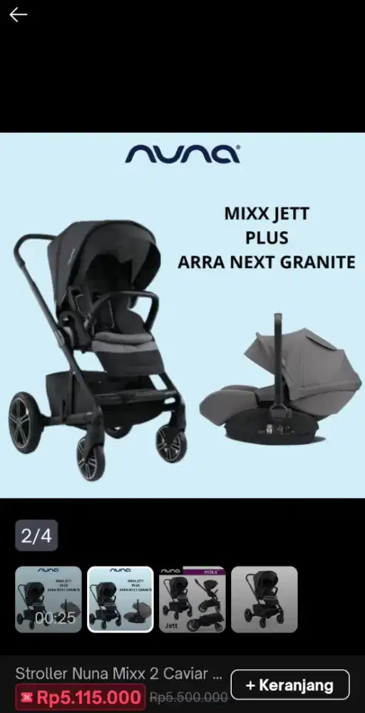 Stroller nuna mixx cavier FREE nuna pipa ocean